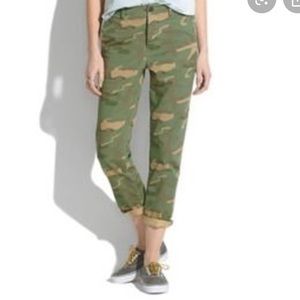 Madewell Rivington Camo Pant Size 26